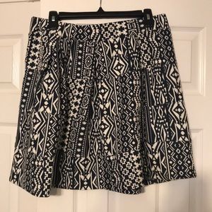 Exhilaration (target brand) Navy and white skirt